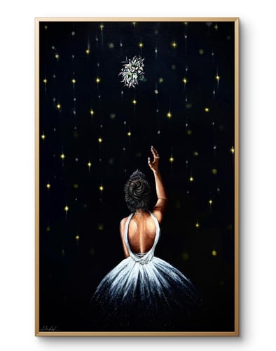 لوحة جدارية مميزه لعروسة princess