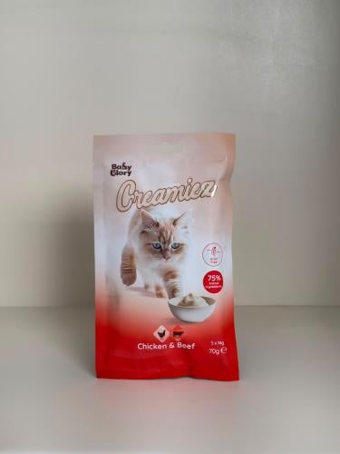 Baby Glory Creamiez – مكافآت كريمية للقطط (دجاج ول...