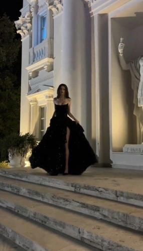 Jewel dress, black sequins