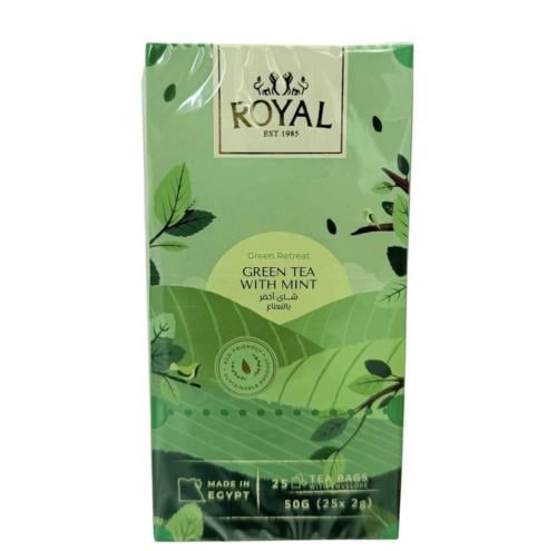 شاي أخضر بالنعناع - Green Tea With Mint 25bags