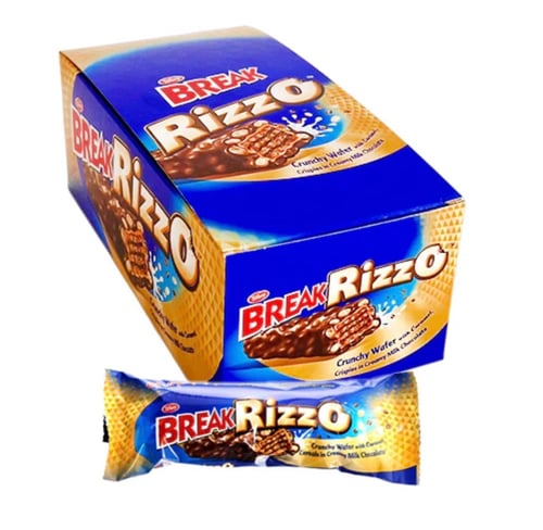 ويفر بريك - Box 24 Pcs - Break Rizzo Chocolate Waf...