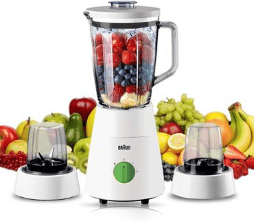 براون BRJB0153WHخلاط 3 في 1 500 واط 1.75 لتر إبريق...