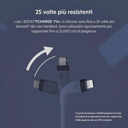 بيلكن كيبل بوست تشارج مرن USB-C الى لايتنينج مصنوع...