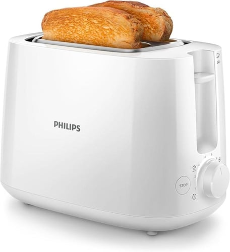 فيليبس HD2581/01 حماصة بشريحتين ابيض