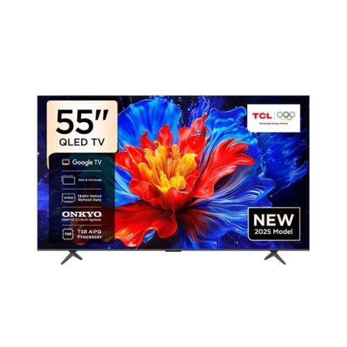تي سي ال - تلفزيون، 55 بوصة، كيو ليد ، ذكي , HDMI-...