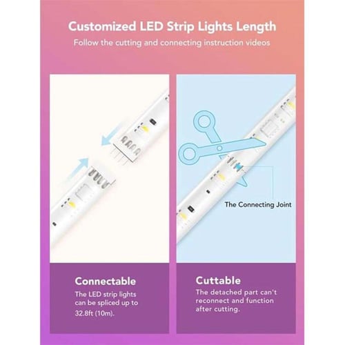 قوفي, H61E1, شريط اضاءة LED ذكي 5 متر