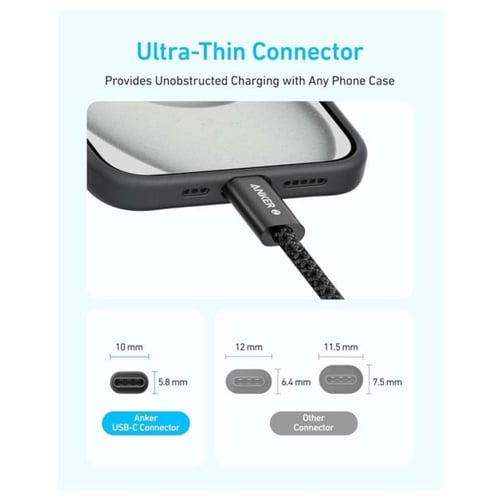 انكر كابل USB-C إلى USB-C بطول 1 متر وقوة 240 واط...