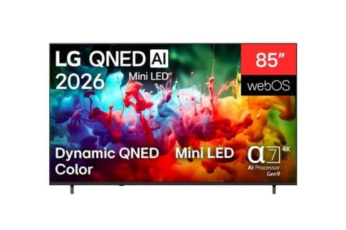 ال جي، تلفزيون 85 بوصة سمارت 4K QNED نظام webOS26 ضمان سنتين