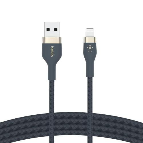 بيلكن كيبل USB-A إلى لايتنينج مضفر سيليكون 1 متر -...