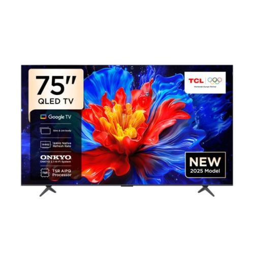 تي سي ال - تلفزيون، 75 بوصة، كيو ليد ، ذكي , HDMI-...
