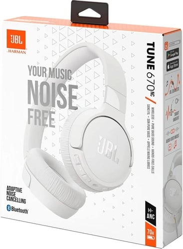 جي بي ال Tune 670NC سماعات راس لاسلكي ابيض