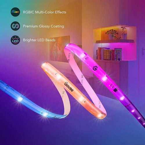 قوفي, H619A, شريط اضاءة LED بلوتوث 5 متر ألوان متع...