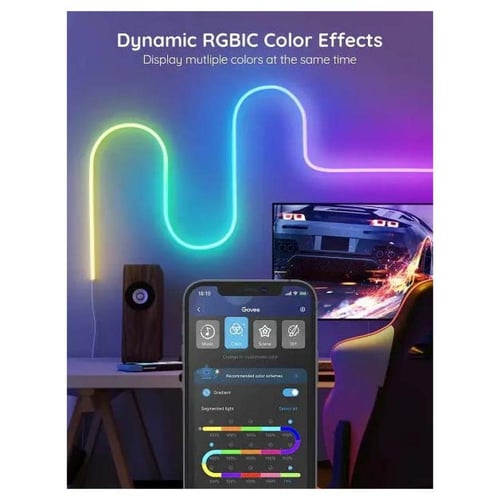 قوفي, H61A0, شريط اضاءة LED نيون بطول 3 متر ألوان...