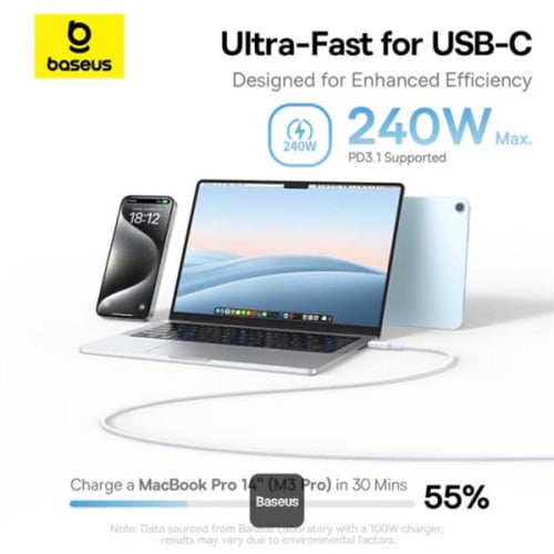 بيسوس كيبل شحن بيكوجو سريع مغناطيسي من السيليكون ا...