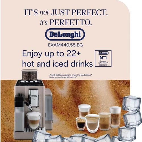 ديلونجي DLEXAM440.55.W ماكينة تحضير القهوة الاوتوم...