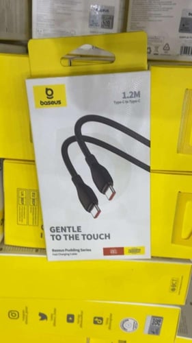 بيسوس - كيبل تايب سي الي تايب سي بطول 1.2 متر بقوة...