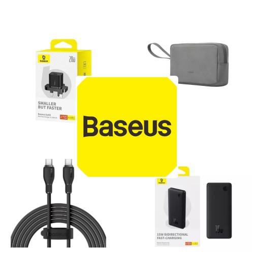 بكج بيسوس بطاريه 10 الف ملي امبير +كيبل +شاحن جدار...