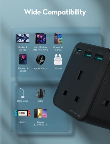 فيش راف باور بايونير 3 مداخل طاقه ثلاثيه مع منفذين...