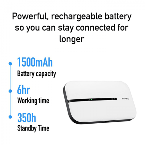 راوتر هواوي Huawei Cat4 WIFI E5576-325- أسود - أبي...