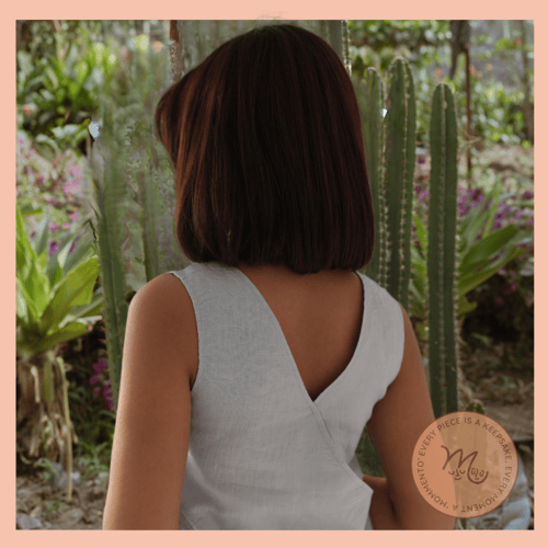 بدلة كتان - سماوي فاتح