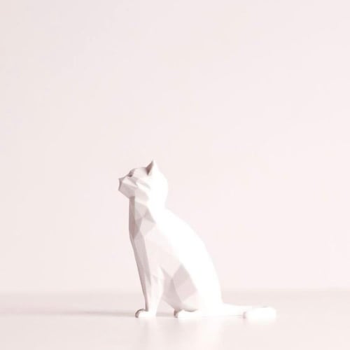 مجسم لذئب و قطة