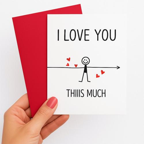 بطاقة حب – I LOVE YOU THIIIS MUCH