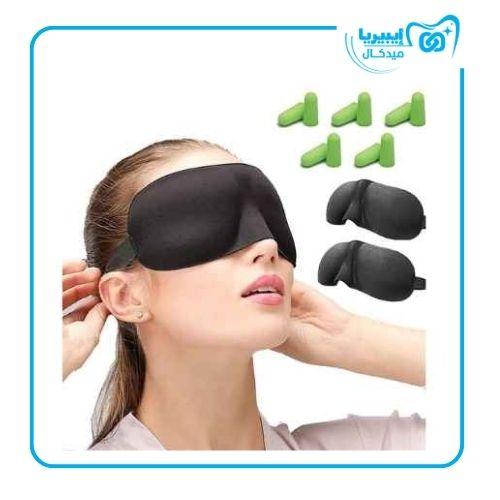 سدادات أذن مع غطاء للعين