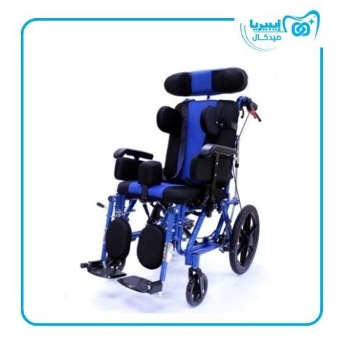 كرسي شديد الاعاقه للاطفال لون ازرق
