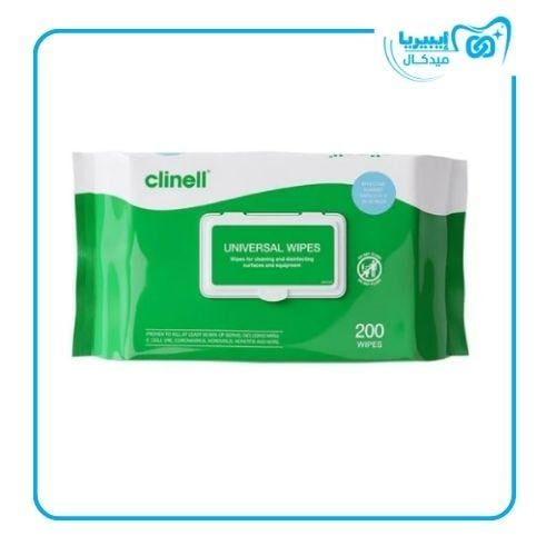 مناديل مبلله 200 قطعه من clinell