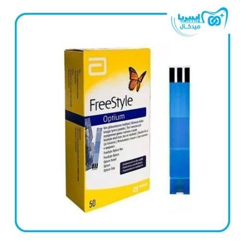 شرائط قياس السكر اوبتيوم فري ستايل 50 شريط