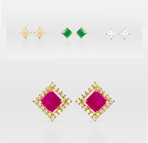 Color-changing earrings