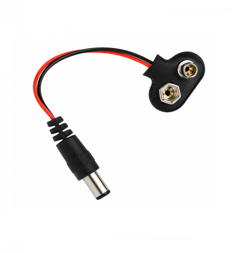وصلة بطارية 9 فولت مع جاك DC 5.5mm