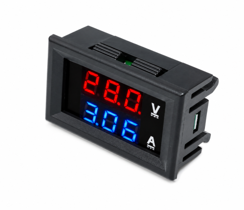مقياس100V 10A شاشة LED أحمر/أزرق