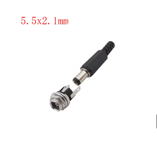 موصل طاقة DC 5.5×2.1mm ذكر وأنثى