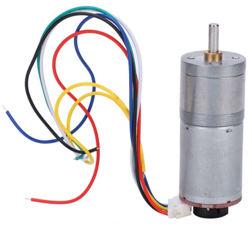 محرك تيار مستمر | DC Motor GA25-370 with Encoder 4...