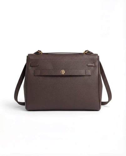 حقيبة لابتوب البني الداكن 16 inch