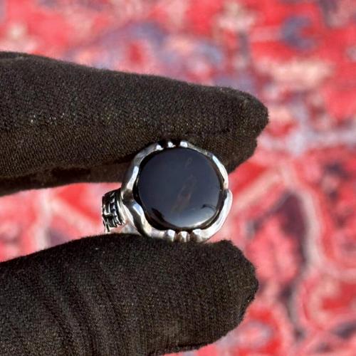 خاتم عقيق يماني شفة العبد