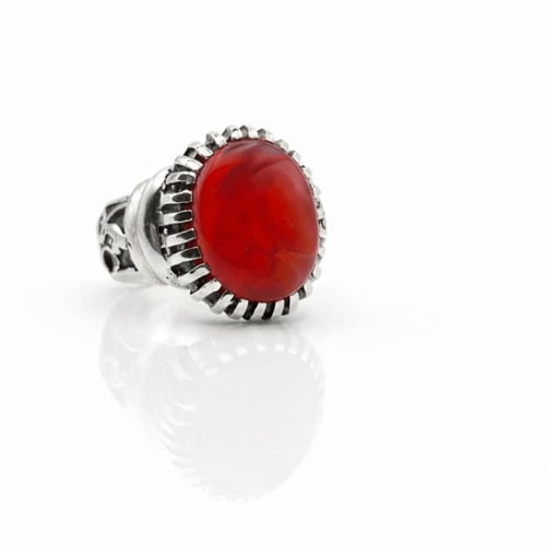 خاتم عقيق يماني كبدي