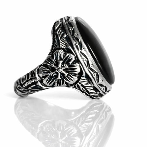 خاتم عقيق يماني شفة العبد