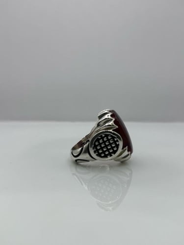 خاتم عقيق يماني مشجر