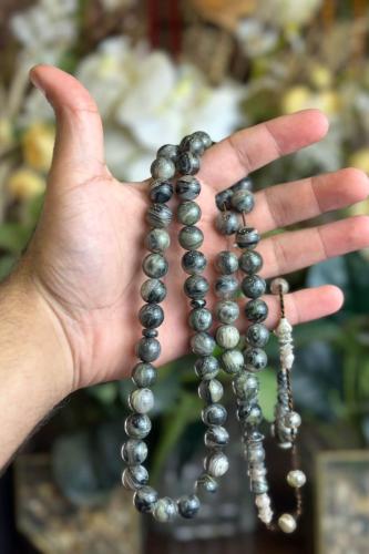 سبحة فاتوران رمادي عكروكي