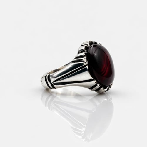 خاتم عقيق يماني كبدي