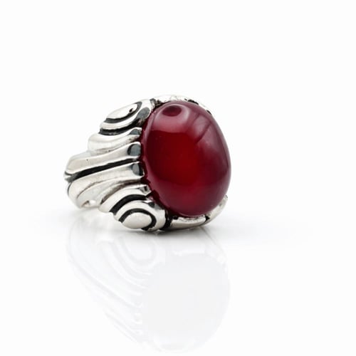 خاتم عقيق يماني كبدي