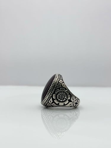 خاتم عقيق يماني كبدي