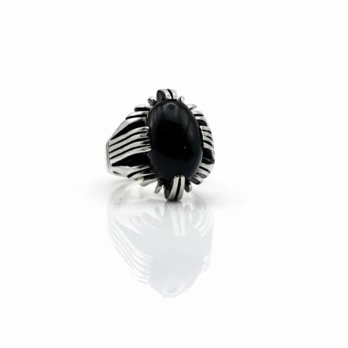 A Yemeni agate ring, pomegranate-colored, saffroned, dome