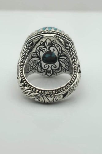 خاتم فيروز سيناوي صياغة ثقيلة