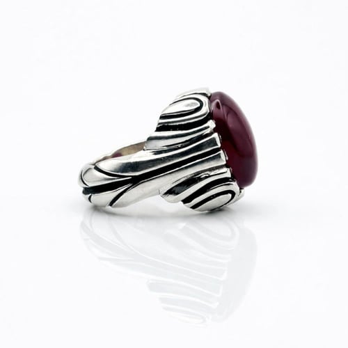 خاتم عقيق يماني كبدي