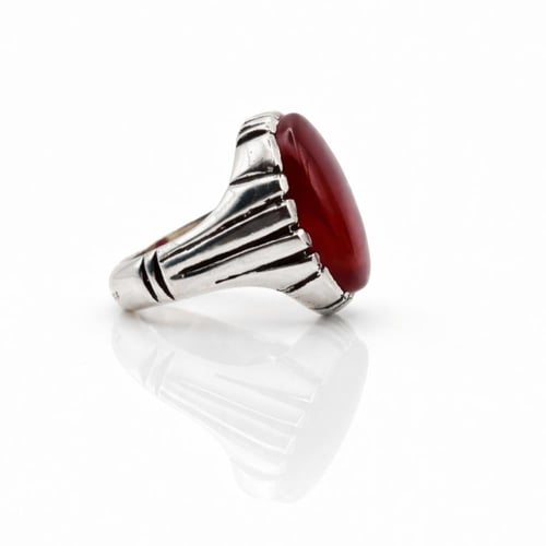 خاتم عقيق يماني كبدي