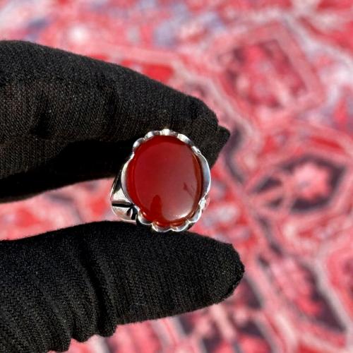 خاتم عقيق يماني كبدي