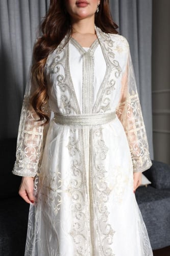 جلابيه سهره بتطريز يدوي